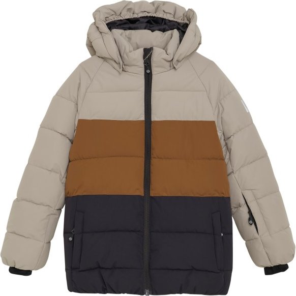 Thumbnail - Color Kids - Kid's Ski Jacket Quilt & Colorblock - Skijacke Gr 152 grau