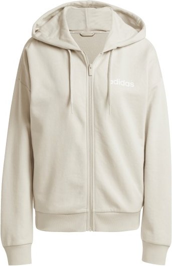 adidas - Women's Essentials Linear Full Zip French Terry - Hoodie Gr L beige