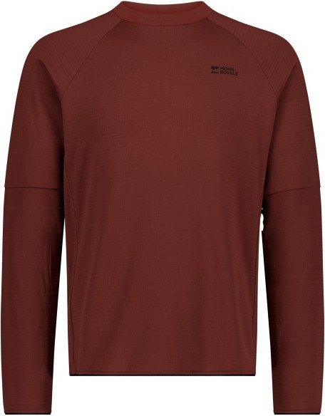 Mons Royale - Quad Merino Fleece Pullover - Merinopullover Gr XXL rot