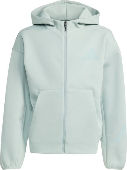 adidas - Kid's Z.N.E.Full Zip - Sweat- & Trainingsjacke Gr 164 grau