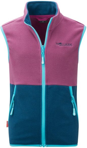 Trollkids - Kid's Kjerag Vest - Fleeceweste Gr 152 blau/lila