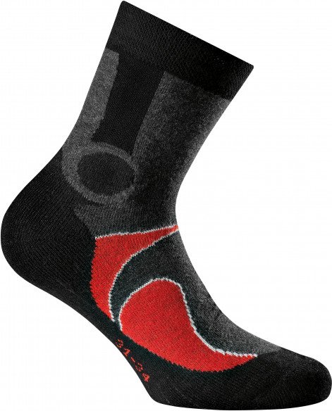 Rohner - Kid's Basic Trekking 2er Pack - Wandersocken Gr 27-30 schwarz