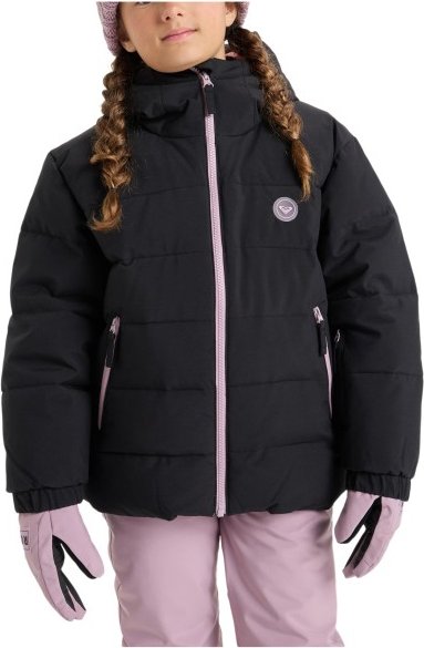 Thumbnail - Roxy - Girl's Snowy Hill Puffy - Skijacke Gr 12 Years - L schwarz