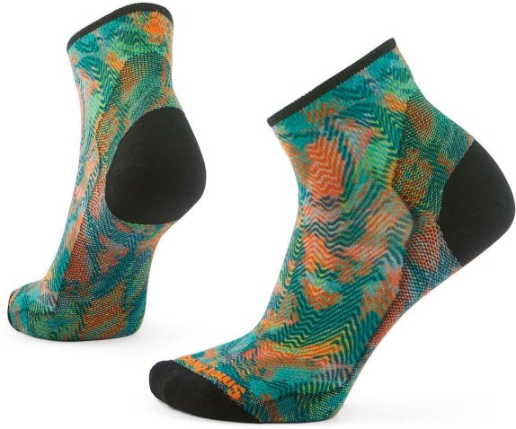 Smartwool - Women's Bike Zero Cushion Jungle Music Ankle Socks - Radsocken Gr S bunt