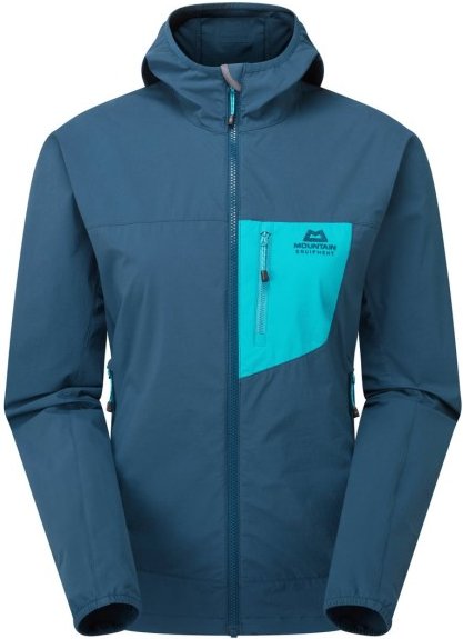 Mountain Equipment - Women's Echo Hooded Jacket - Softshelljacke Gr 34 blau