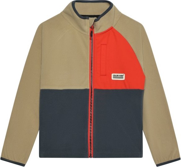 Color Kids - Kid's Fleece Jacket with Chest Pocket - Fleecejacke Gr 122 beige
