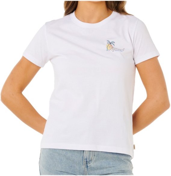Rip Curl - Women's Tide Line Standard Tee - T-Shirt Gr XL weiß