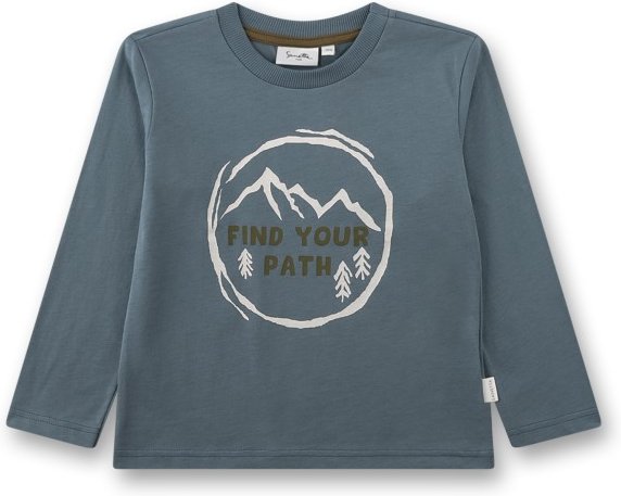 Sanetta - Kid's Shirt 12300 - Longsleeve Gr 116 grau