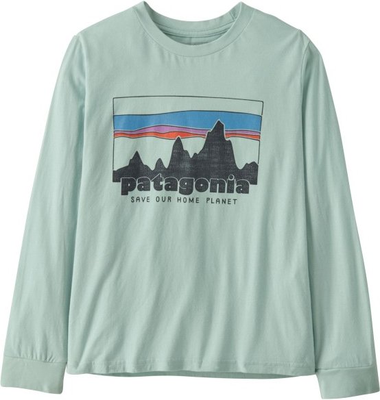 Patagonia - Kid's L/S Graphic T-Shirt - Pullover Gr XXL türkis/grau
