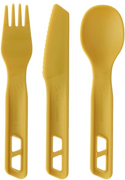 Sea to Summit - Passage Cutlery Set (3 Piece) - Besteck-Set gelb/beige