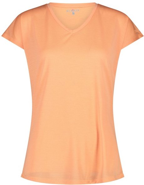 CMP - Women's Jacquard T-Shirt - Funktionsshirt Gr 46 beige/orange