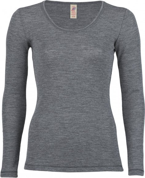 Engel - Damen-Shirt L/S - Alltagsunterwäsche Gr 46/48 grau