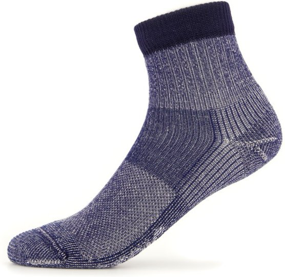 Stoic - Merino Wool Cushion Light Quarter Socks - Wandersocken Gr 42-44 blau