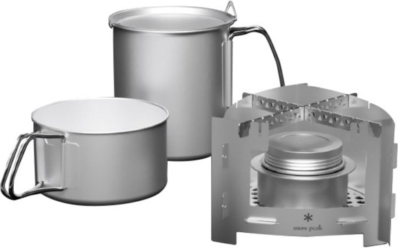 Snow Peak - Kaen Stove Koen Cooker Set - Spirituskocher grau