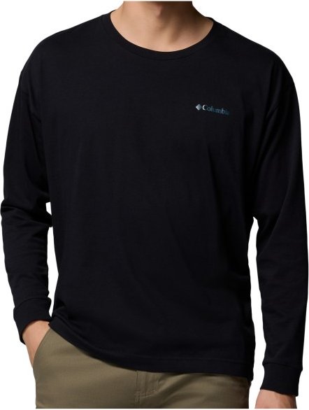 Columbia - Black Butte L/S Graphic Tee - Longsleeve Gr XS schwarz