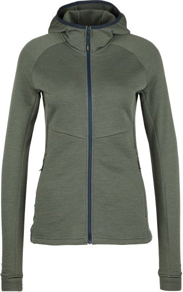 Stoic - Women's MerinoFleece240 StorforsSt. Zip Hoody - Merinohoodie Gr M oliv