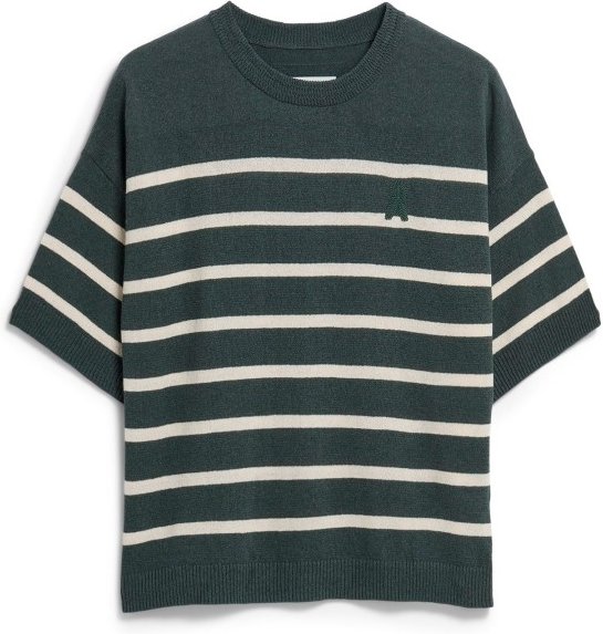 ARMEDANGELS - Women's Stripe Linen Blend Sweater - Pullover Gr XS blau