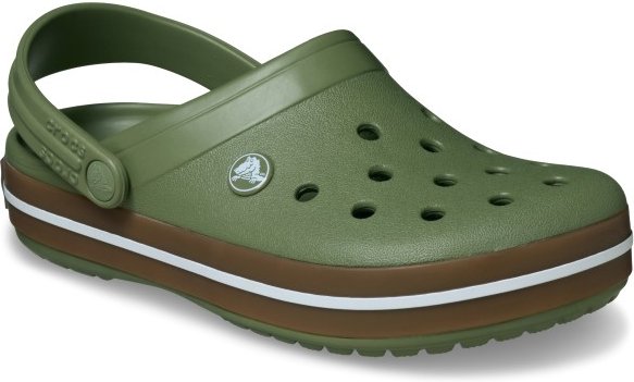 Crocs - Crocband Gum Clog - Sandalen Gr 43/44 oliv