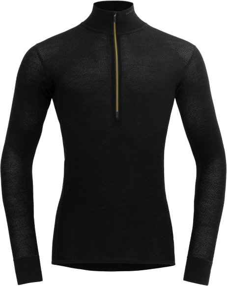 Thumbnail - Devold - Wool Mesh 190 Zip Neck - Merinounterwäsche Gr S schwarz