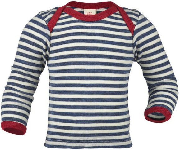 Engel - Baby Schlupfhemd L/S - Merinounterwäsche Gr 98/104 grau