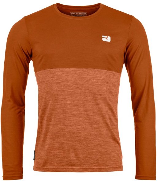 Ortovox - 150 Cool Logo L/S - Merinoshirt Gr S braun