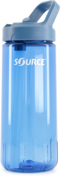 Thumbnail - Source - New Act Tritan Single Wall mit Trinkhalm - Trinkflasche Gr 0,7 l blau