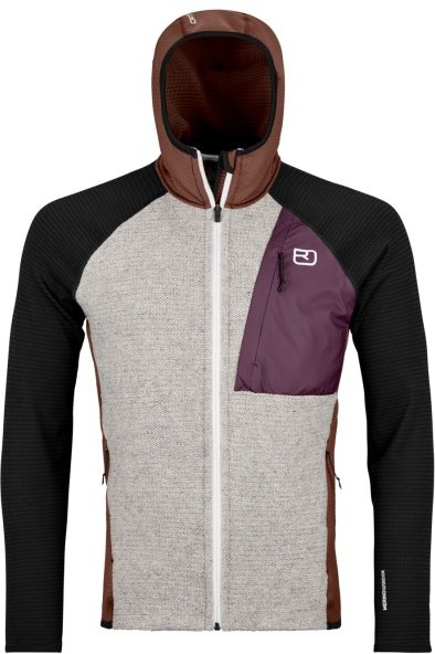 Ortovox - Fleece Grid Plus Classic Knit Hoody - Fleecejacke Gr S grau