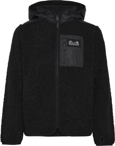 Thumbnail - Didriksons - Kid's Exa Full Zip 3 - Fleecejacke Gr 130 schwarz