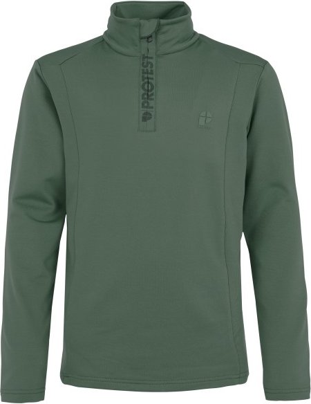 Thumbnail - Protest - Kid's Rewillowy 1/4 Zip Active Top - Fleecepullover Gr 164 oliv