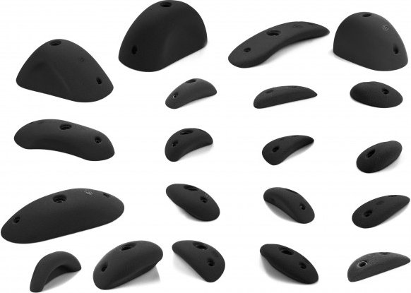 blue pill - Mixed All - Klettergriffe Gr XS-XL schwarz