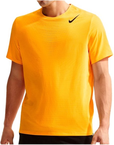 Nike - Dri-Fit ADV Aeroswift S/S Top - Laufshirt Gr L orange