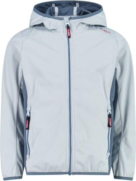 CMP - Girl's Jacket Fix Hood Light Softshell - Softshelljacke Gr 152 grau