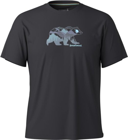 Thumbnail - Smartwool - Bear View Graphic Tee - Merinoshirt Gr S grau