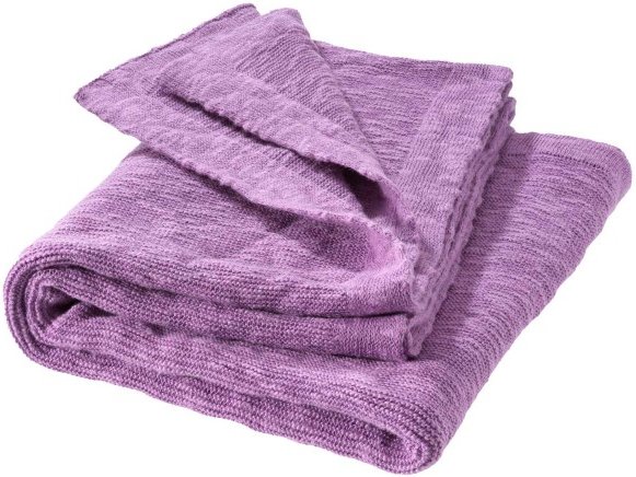 disana - Leinen Decke - Decke Gr 80x100 cm lila