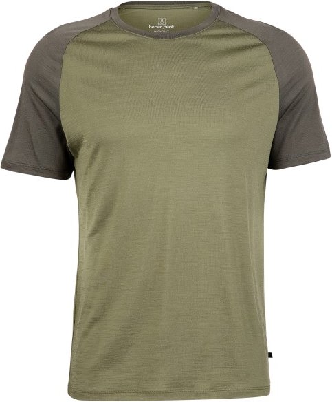Heber Peak - MerinoCool165 EvergreenHe. T-Shirt - Merinoshirt Gr 4XL oliv