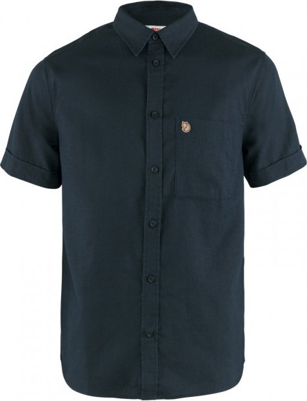 Fjällräven - Övik Travel Shirt S/S - Hemd Gr XL blau