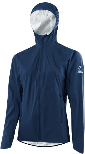 Löffler - Women's Hooded Jacket WPM Pocket - Fahrradjacke Gr 42 blau