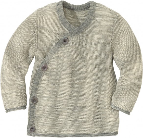 disana - Kid's Melange-Jacke - Merinojacke Gr 74/80 grau