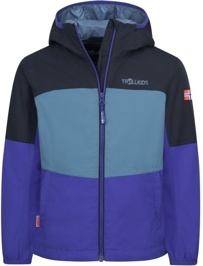 Trollkids - Kid's Bjordal Jacket - Regenjacke Gr 122 blau