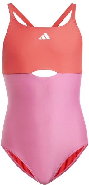 adidas - Kid's X Back Colorblock Swimsuit - Badeanzug Gr 116 rosa