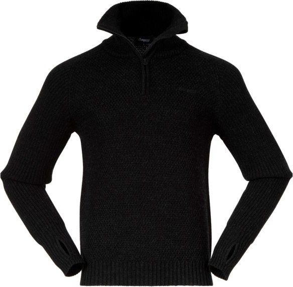 Bergans - Ulriken Jumper - Merinopullover Gr S schwarz