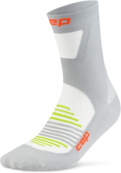 CEP - Pro Run Ultralight Socks Mid Cut - Laufsocken Gr III grau