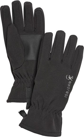 Thumbnail - Isbjörn - Kid's Trail Softshell Finger Glove - Handschuhe Gr 9-10 Years schwarz/grau