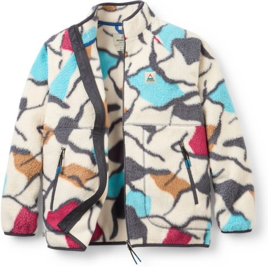 Thumbnail - Passenger - Women's Fairbanks 2.0 FZ Recycled Sherpa Fleece - Fleecejacke Gr L grau