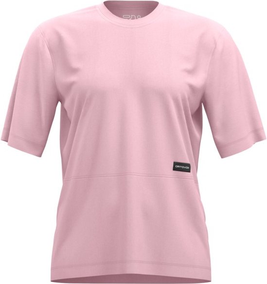 Thumbnail - Ortovox - Women's 185 Merino Patch TS - Merinoshirt Gr L rosa