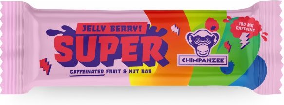 Chimpanzee - Super Bar Jelly Berry + Coffein - Energieriegel Gr 55 g