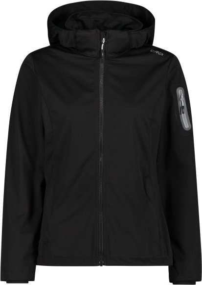 CMP - Women's Light Softshell Jacket Zip Hood - Softshelljacke Gr 42 schwarz