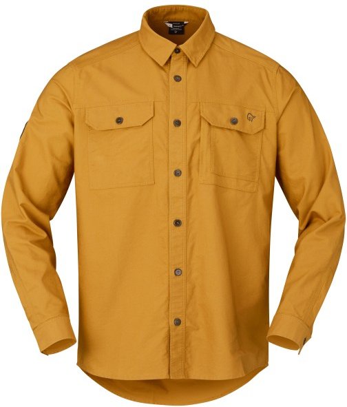 Norrøna - Femund Cotton Shirt - Hemd Gr M gelb