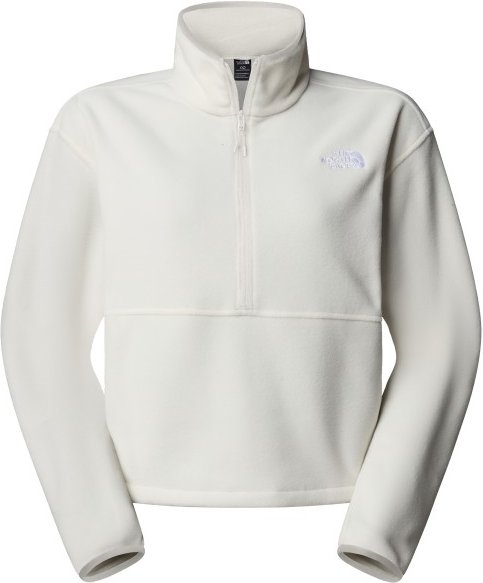 The North Face - Women's Glacier Fleece 1/2 Zip Short Jacket - Fleecepullover Gr XS grau/weiß