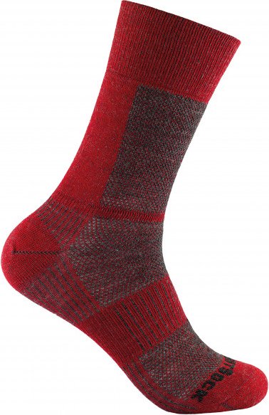 Wrightsock - Coolmesh II Merino Crew - Wandersocken Gr S rot